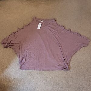 Maurices Dusty Mauve Short Sleeve Top
